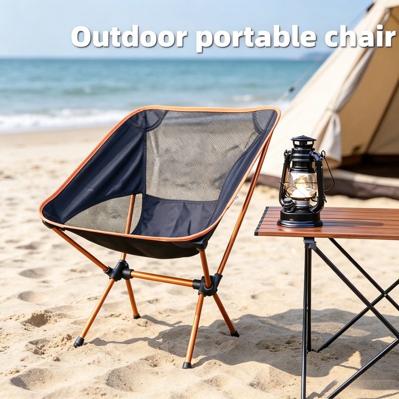 Outdoor Furniture Rocking Chair - Sedia Pieghevole Ultra-leggera in Lega di