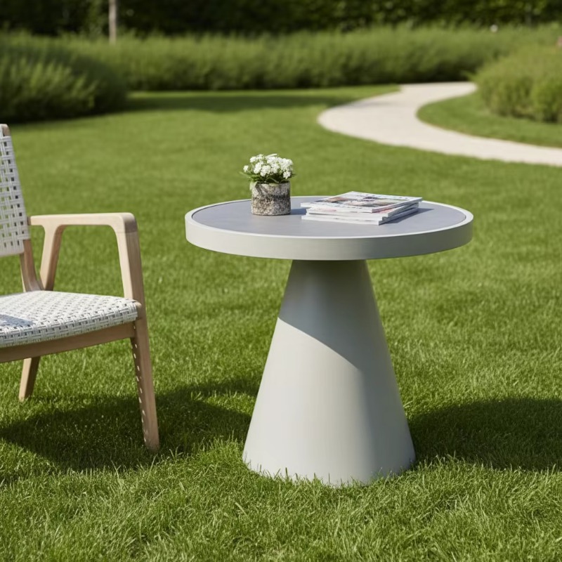 Outdoor Furniture Japanese Style - Tavolino da Caffè Rotondo Moderno in
