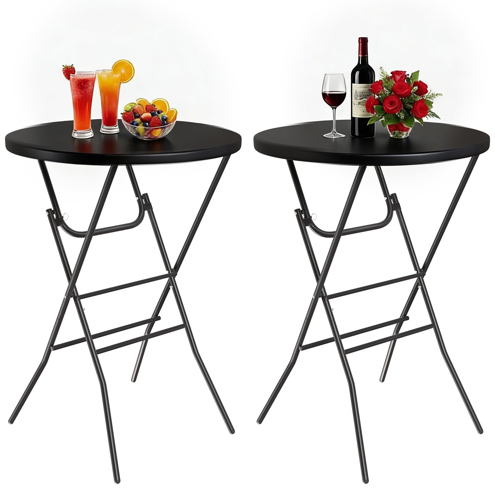 Outdoor Furniture Iron - AOOU Set di 2 Tavoli da