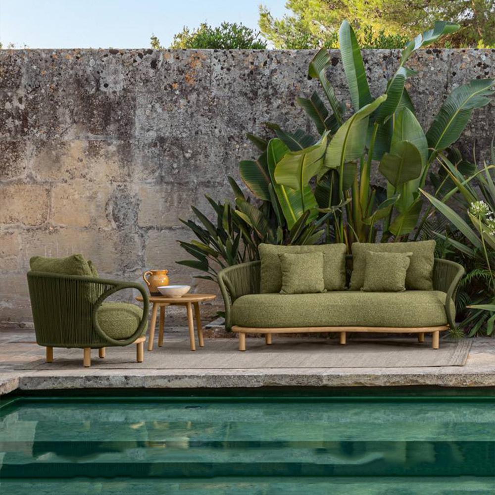 Divano da esterno in rattan e  - Outdoor Furniture Teak Wood recensione e prezzo