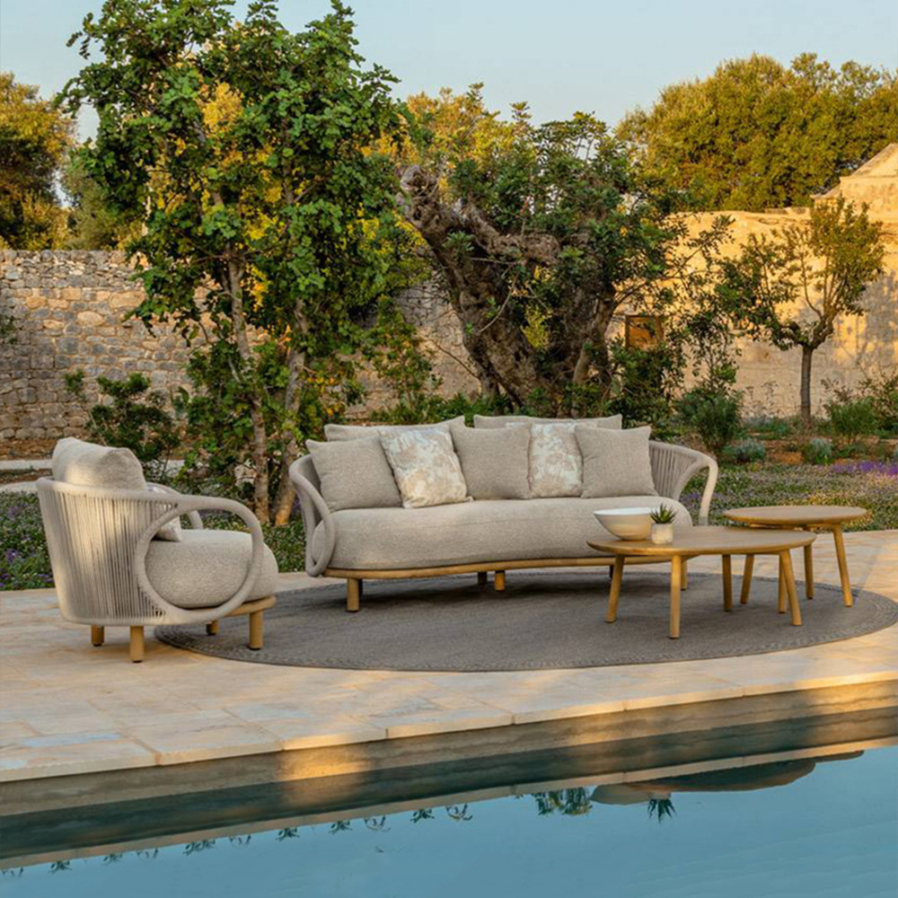 Divano da esterno in rattan e  - Outdoor Furniture Teak Wood recensione e prezzo