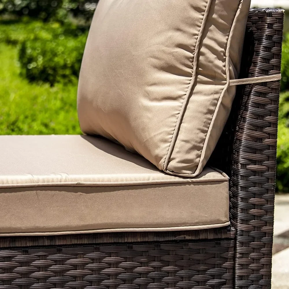-Set di mobili da patio con ta - Outdoor Furniture With Fire Pit recensione e prezzo