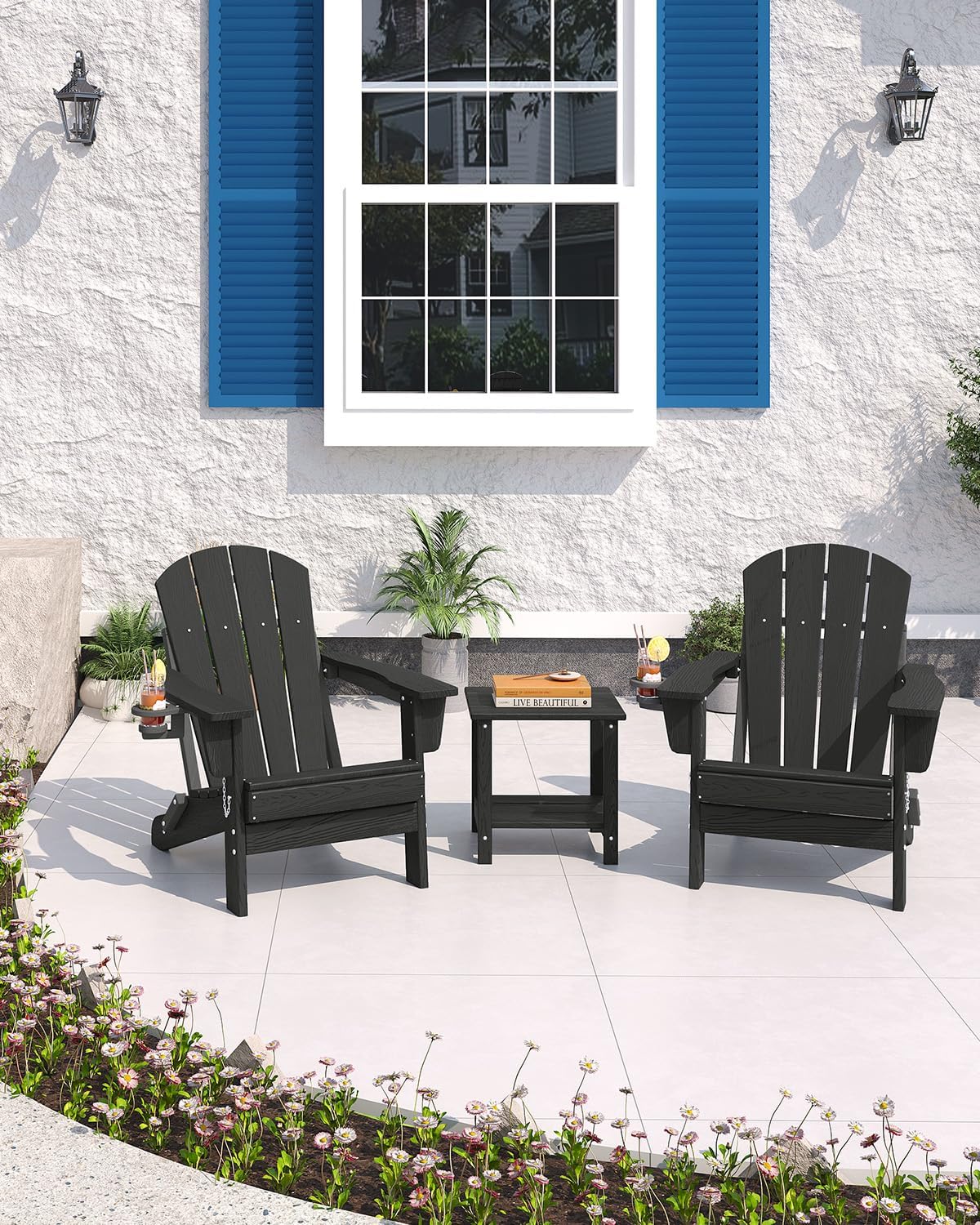 Sedia Adirondack Pieghevole in - Outdoor Furniture With Fire Pit recensione e prezzo