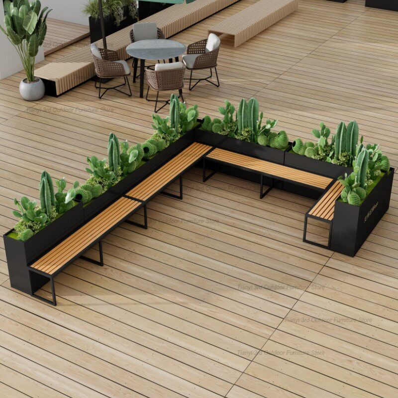 Fioriera con panca in acciaio  - Outdoor Furniture Iron recensione e prezzo