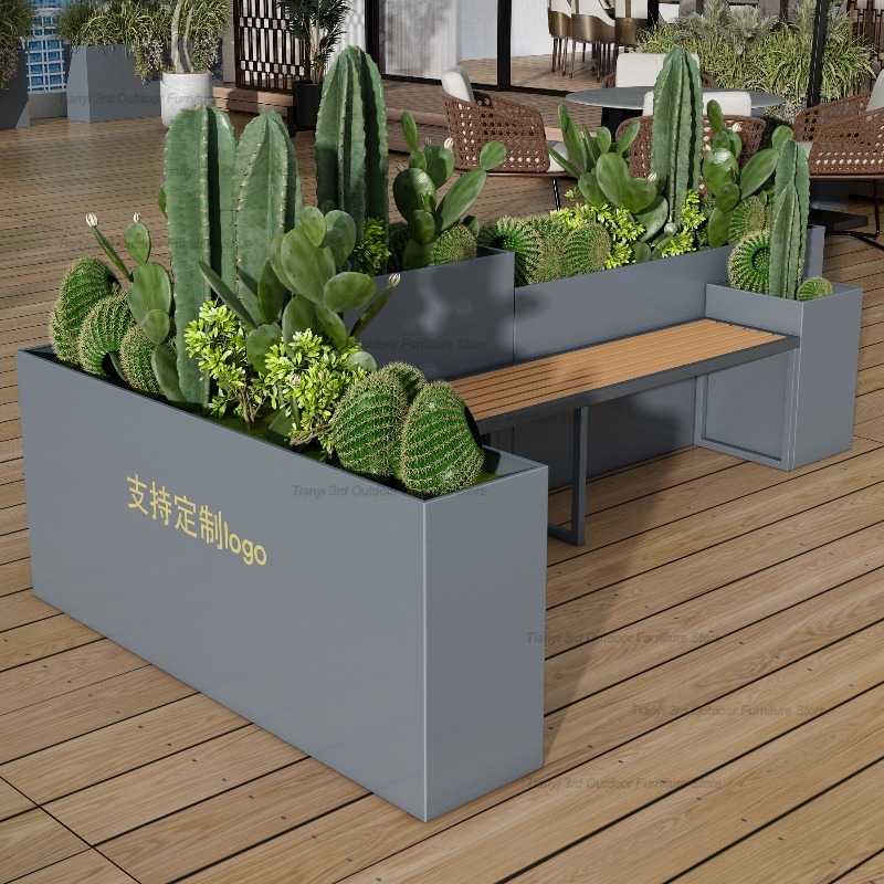 Fioriera con panca in acciaio  - Outdoor Furniture Iron recensione e prezzo