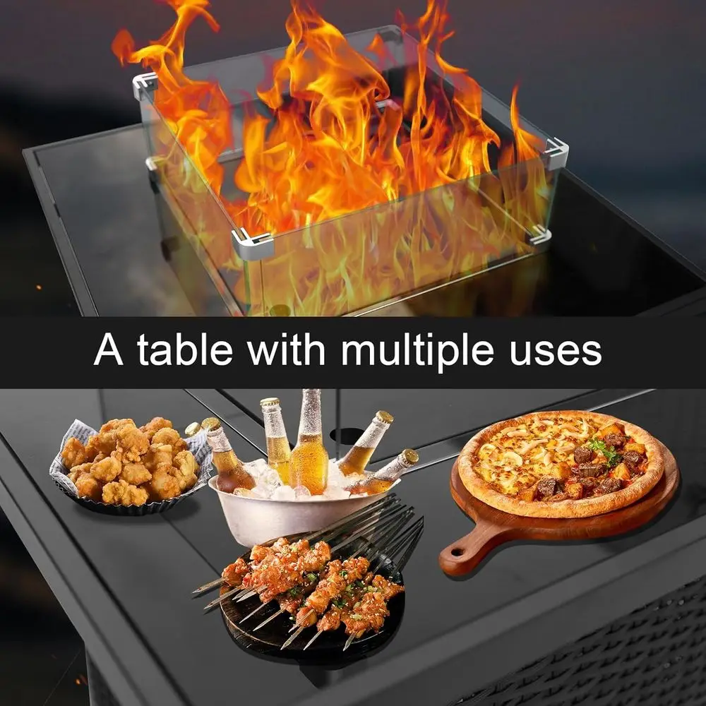 Set di Mobili da Esterno in Vi - Outdoor Furniture With Fire Pit recensione e prezzo
