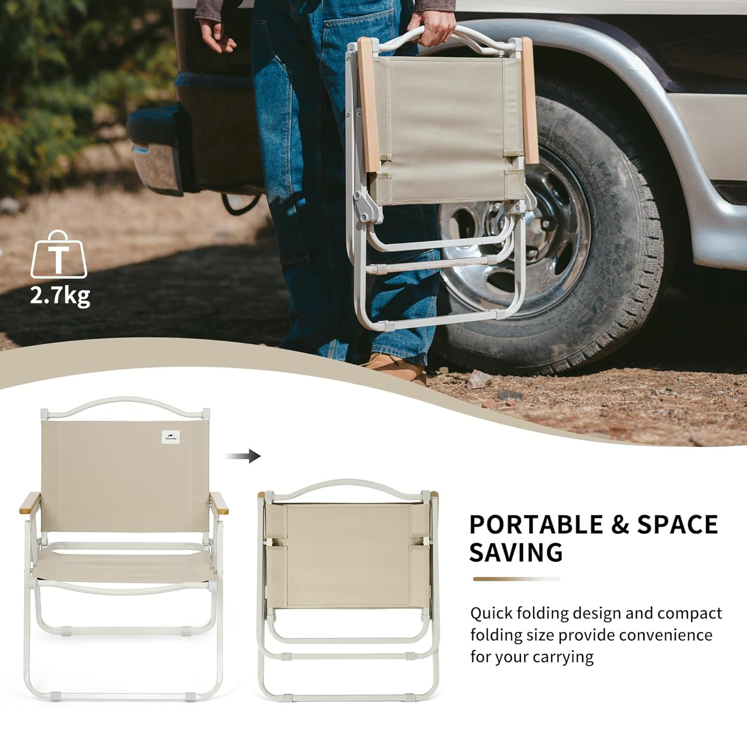 Sedia da campeggio portatile N - Outdoor Furniture Rocking Chair recensione e prezzo