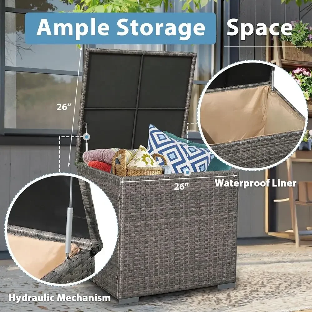 Set di Mobili da Giardino in 8 - Outdoor Furniture With Fire Pit recensione e prezzo