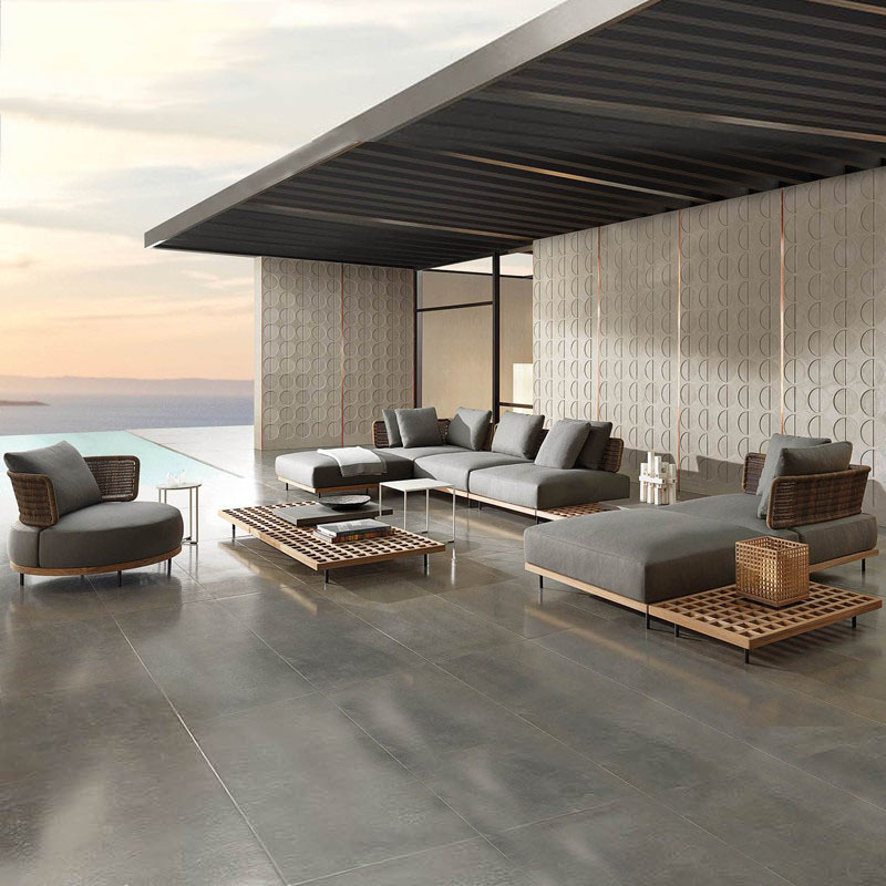 Divano da Esterno per Patio, V - Outdoor Furniture Teak Wood recensione e prezzo