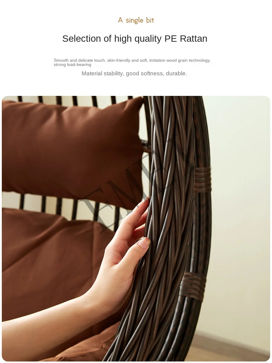 Sedia a dondolo sospesa in rat - Outdoor Furniture Iron recensione e prezzo