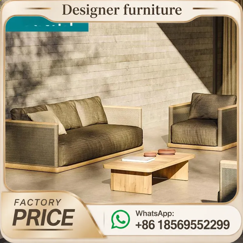 Set Divano da Esterno in Corda - Outdoor Furniture Teak Wood recensione e prezzo