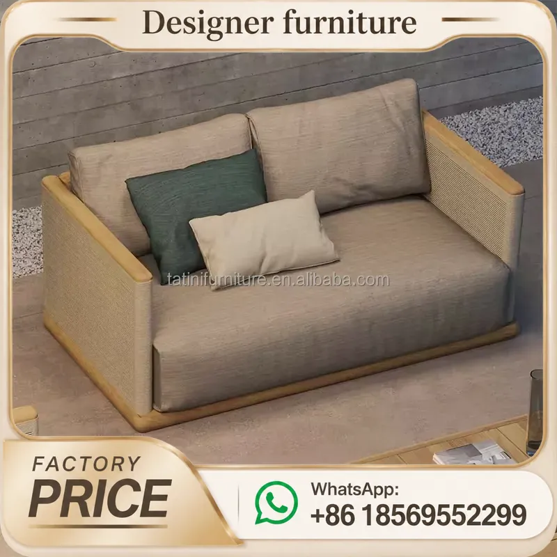 Set Divano da Esterno in Corda - Outdoor Furniture Teak Wood recensione e prezzo