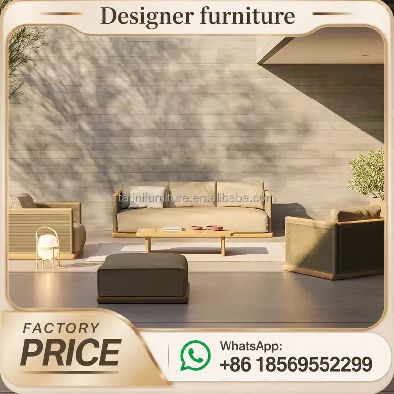 Set Divano da Esterno in Corda - Outdoor Furniture Teak Wood recensione e prezzo