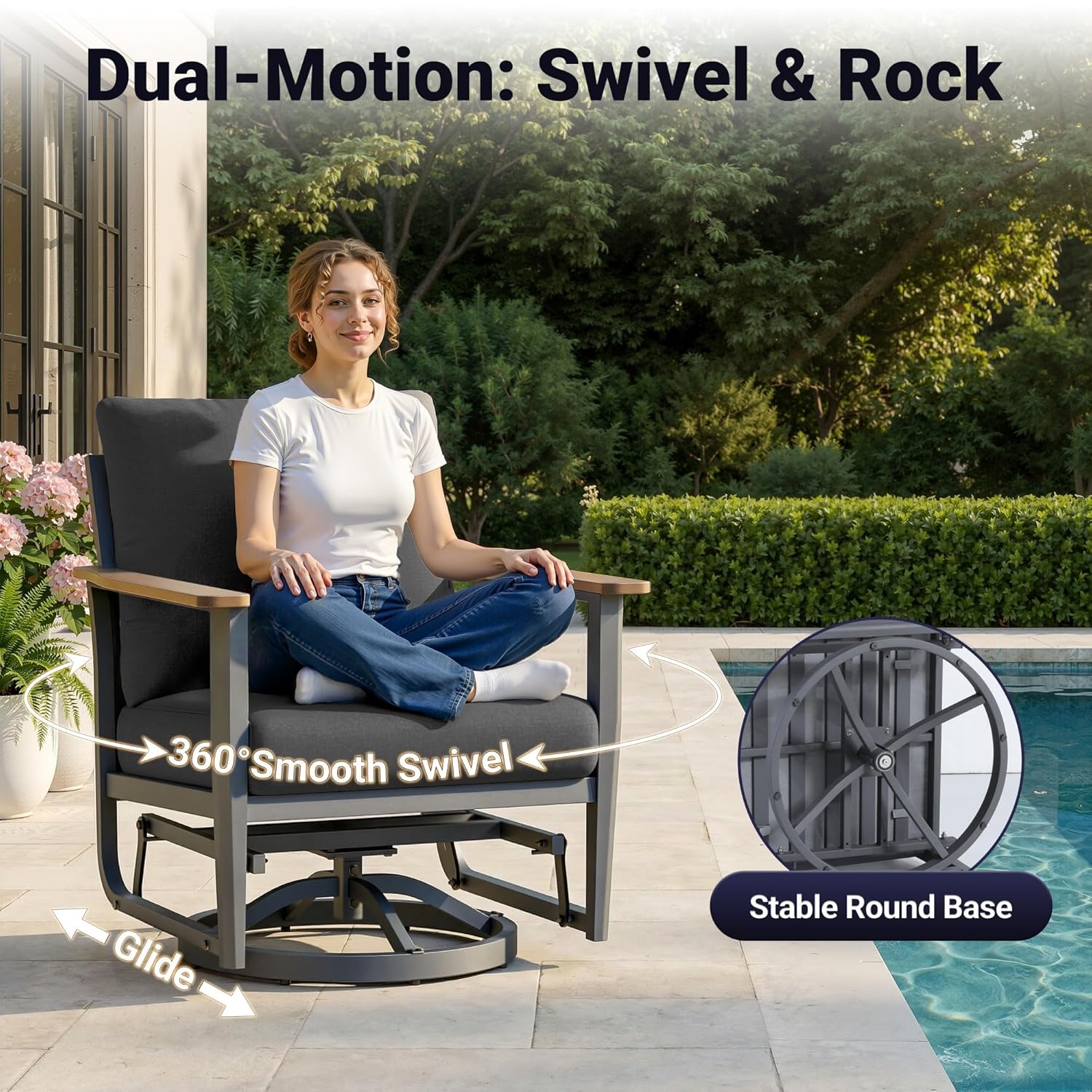 Set da Patio in Alluminio da 5 - Outdoor Furniture With Fire Pit recensione e prezzo