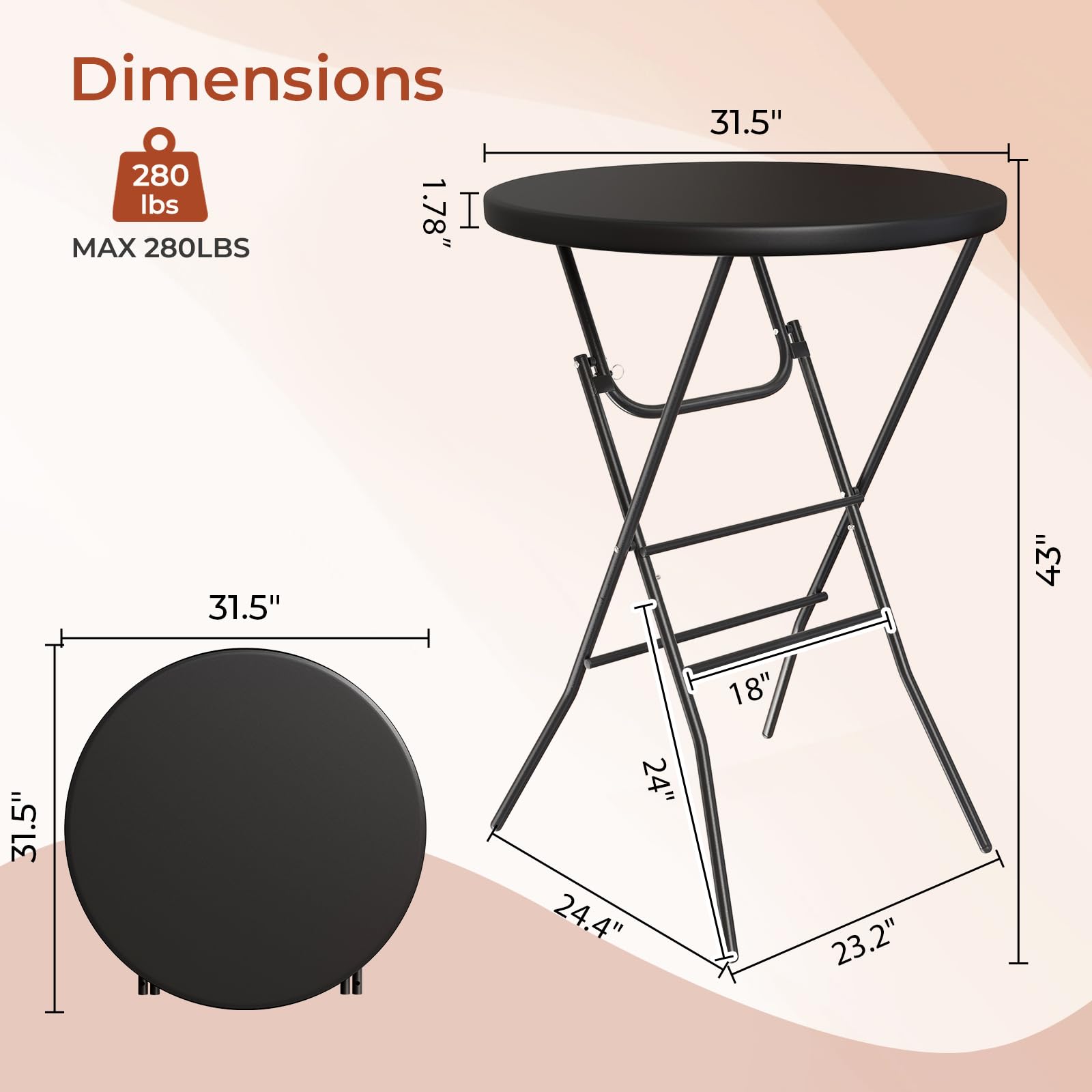 AOOU Set di 2 Tavoli da Cockta - Outdoor Furniture Iron recensione e prezzo