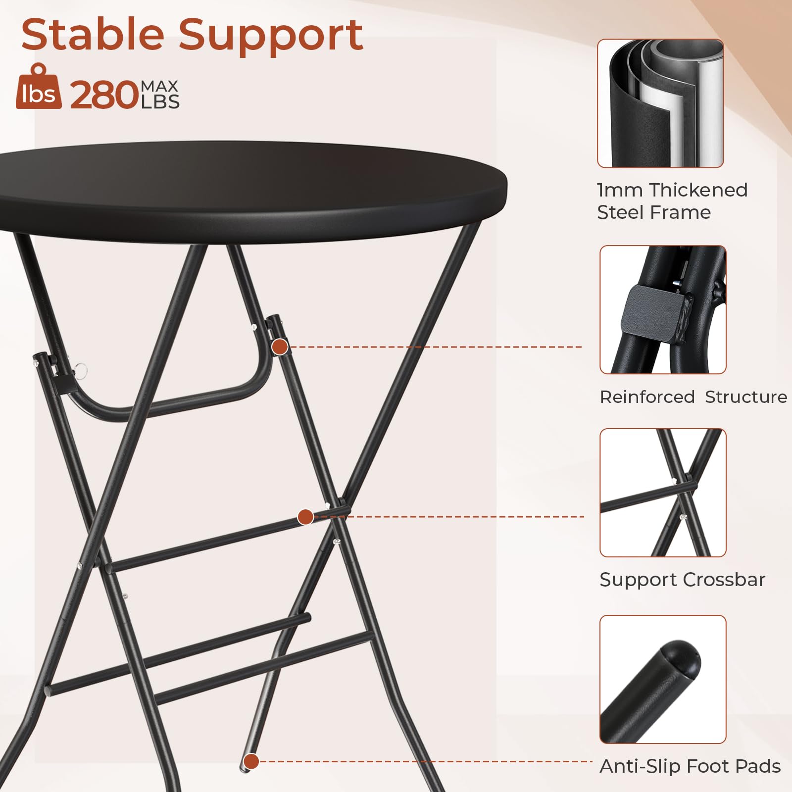 AOOU Set di 2 Tavoli da Cockta - Outdoor Furniture Iron recensione e prezzo