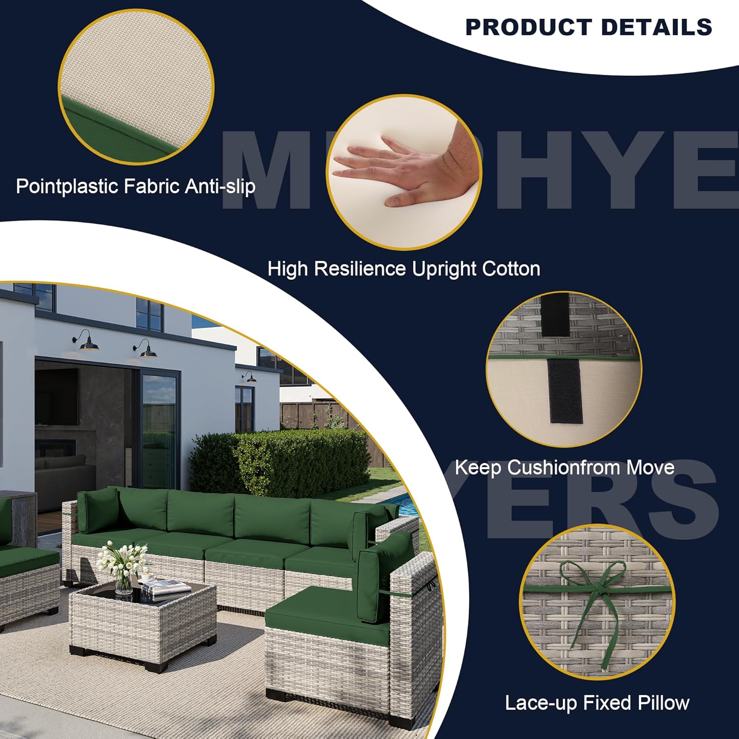 Set di Mobili da Esterno a 8 P - Outdoor Furniture With Fire Pit recensione e prezzo