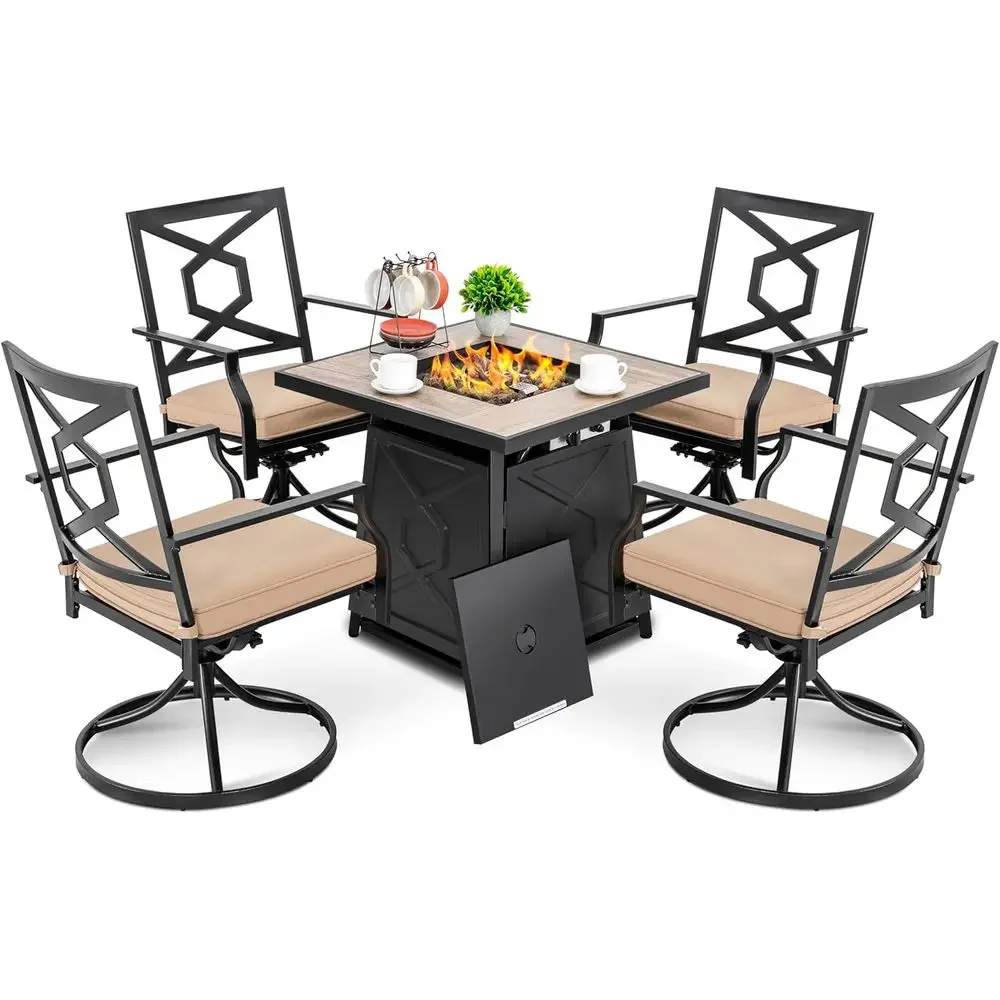 Set di mobili da giardino da 5 - Outdoor Furniture With Fire Pit recensione e prezzo